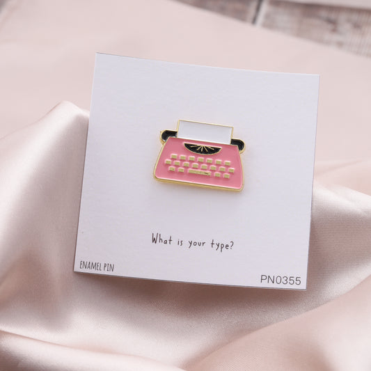 PN0355 WHAT IS YOUR TYPE? - Pink Typewriter