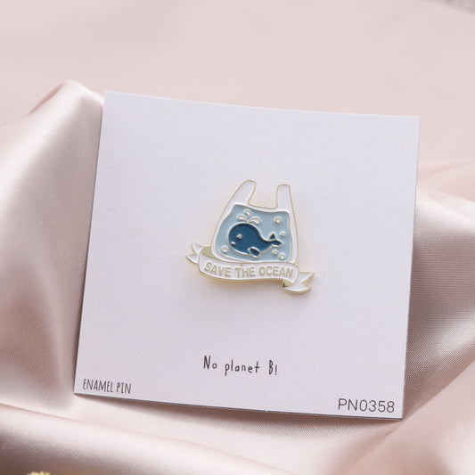PN0358 NO PLANET B! - Save the ocean whale in a bag