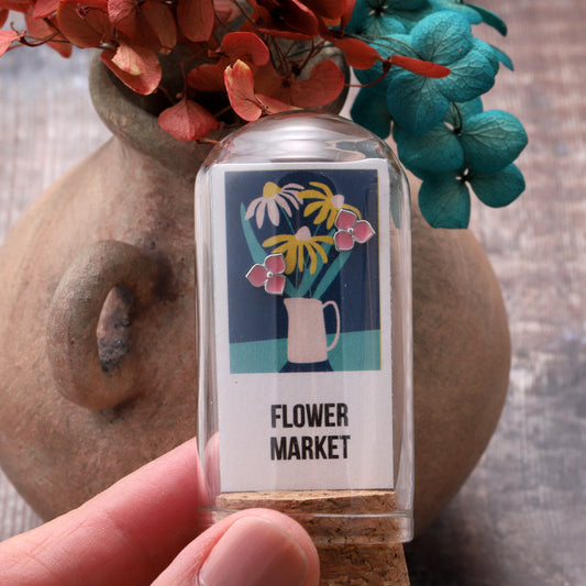TT69035 FLOWER MARKET Enamel THREE PETALS