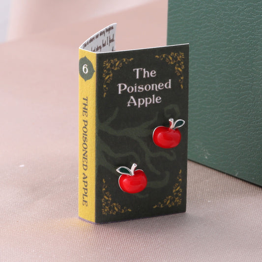 TT8006 THE POISON APPLE Red Apple Earrings