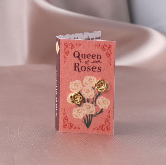 TT8011 QUEEN OF ROSES Rose Earrings