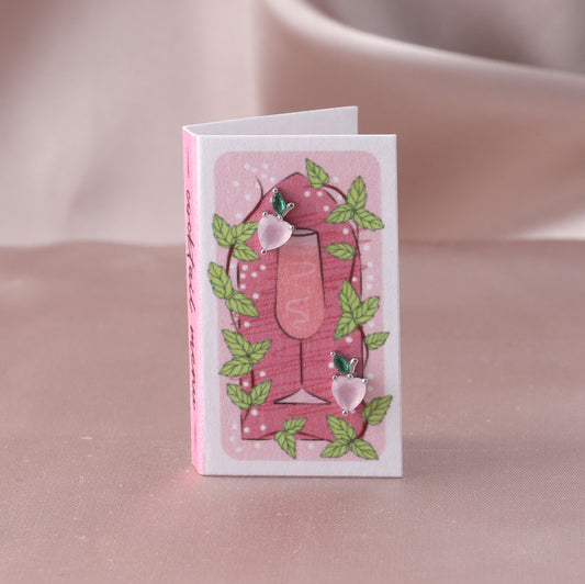 TT8201 COCKTAIL MENU Crystal Peach Earrings