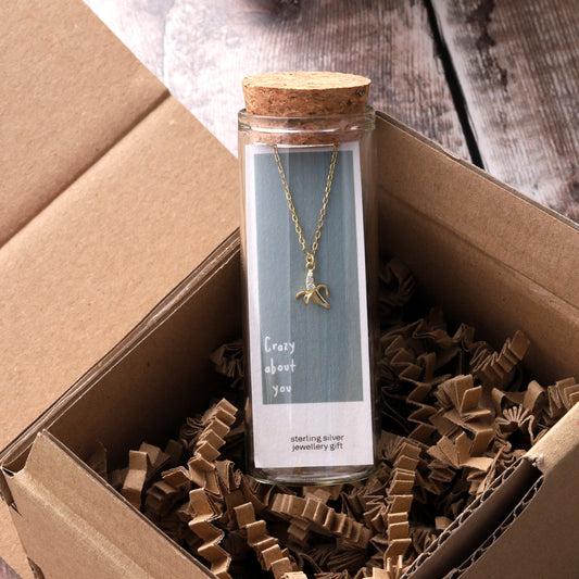 ST9012 CRAZY ABOUT YOU BANANA necklace