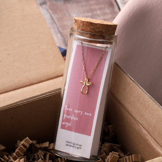 ST9046 YOUR OWN GUARDIAN ANGEL necklace GOLD