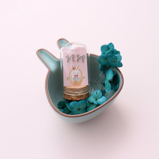 ESTT513 Easter little bow earrings