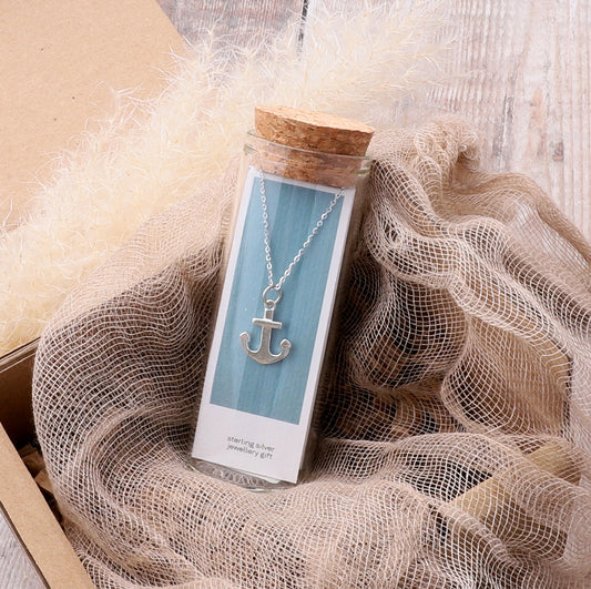 NT1028/29 'Be anchored in what you believe' Anchor necklace