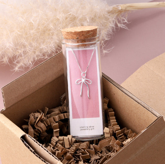 NT0117  Ribbon Bow Necklace