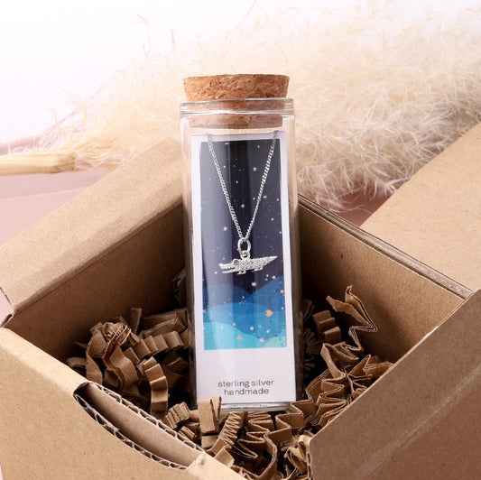NT3027 Crocodile Necklace Silver
