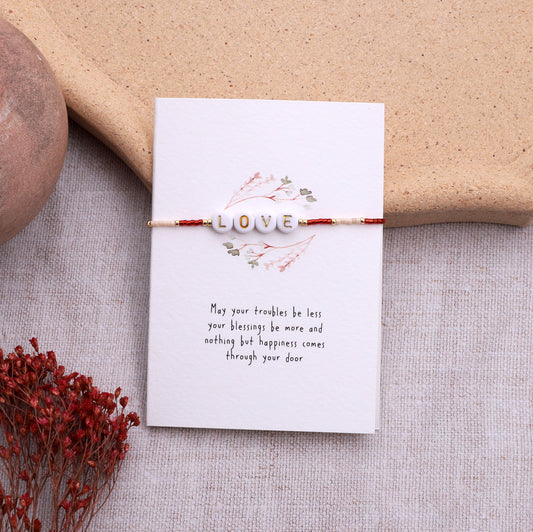 FB-006 Love Beads Bracelet on card