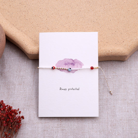 FB-003 Evil Eye Bracelet on card