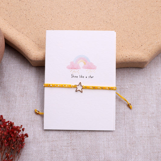 FB-005 Shine like a Star Bracelet on card