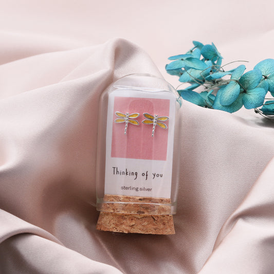 TT50017 Thinking of you dragonfly earrings