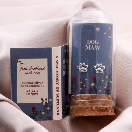 SC008 DOG MAW with PAW earrings