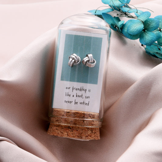TT67035/36 FRIENDSHIP KNOT earrings S/G