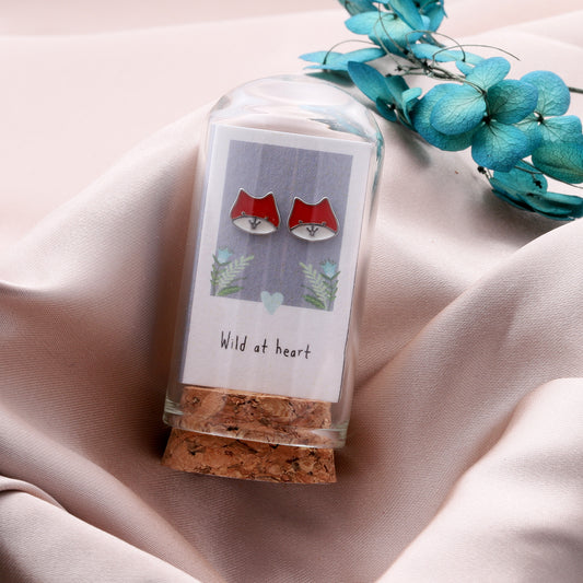 TT61115 ENAMEL FOX earrings TT63001