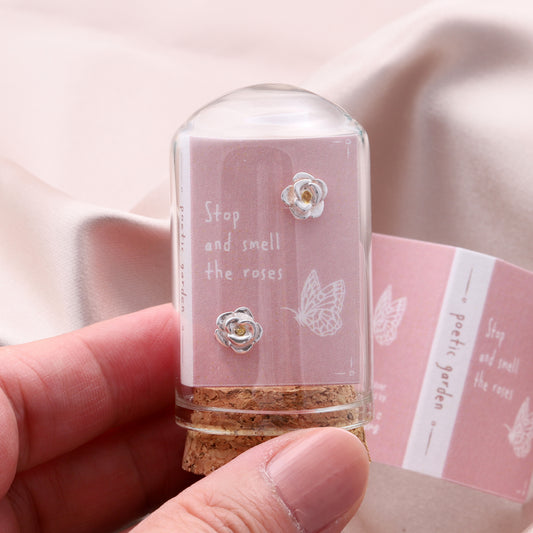 TT55006 Rose flower earrings