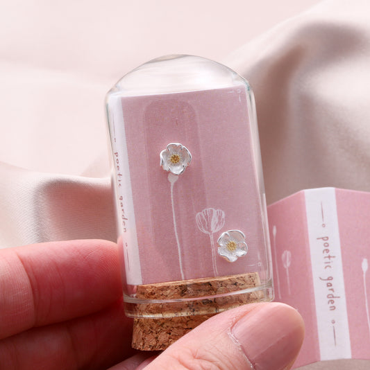 TT55008 Poppy flower earrings