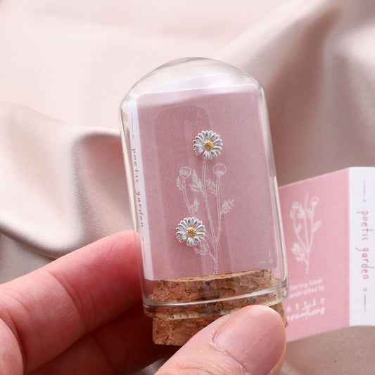 TT55004 Daisy flower earrings (SMALL WILD DAISY)