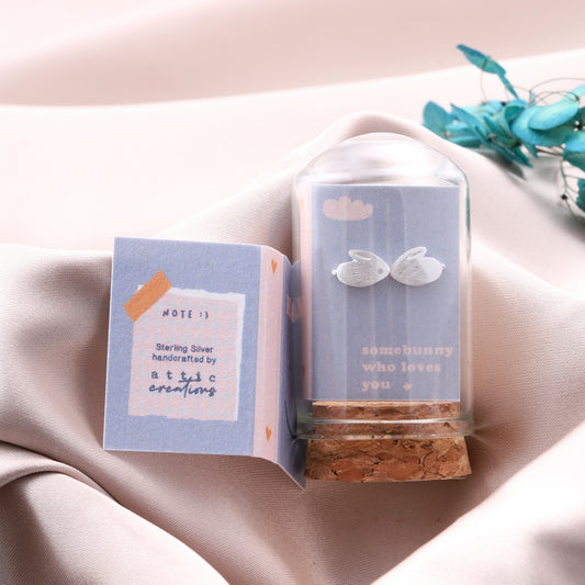 TT57006 LITTLE NOTE little plain bunny earrings