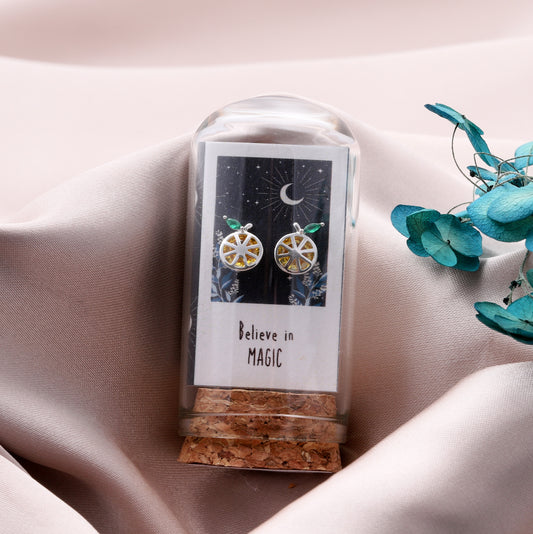 TT64057 BELIEVE IN MAGIC  Crystal Lemon earrings