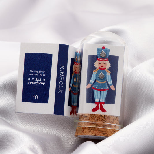 TT72010 KINFOLK 'Nutcracker B' Crystal heart spade earrings