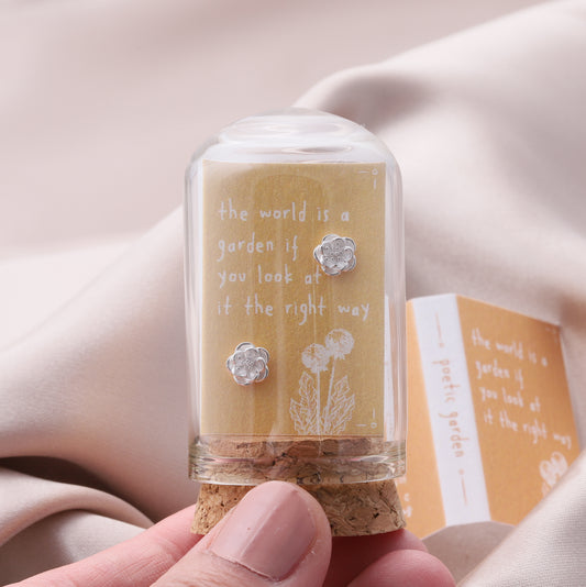TT55049 'The world is a garden...' COSMOS Flower Earrings