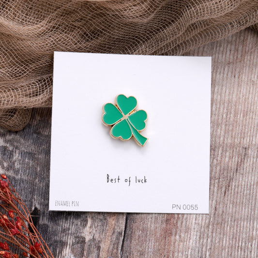PN0055 Best of luck Enamel Pin