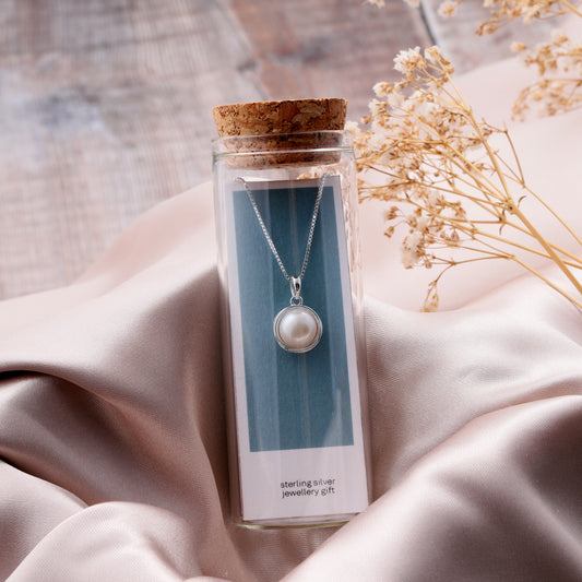 ST9061 Wrapped pearl necklace