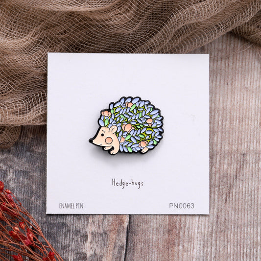 PN0063 Hedge-hugs Enamel Pin