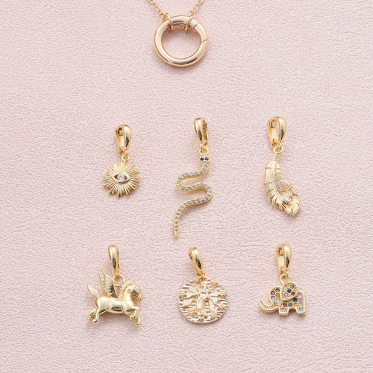 charm 11 - sterling silver-NuNu jewellery
