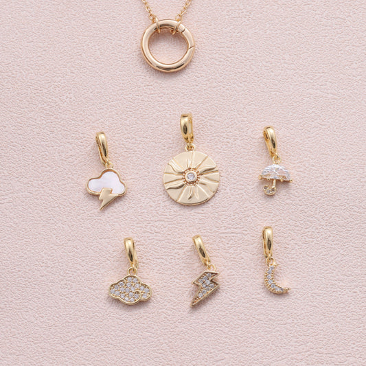 charm 13 - sterling silver-NuNu jewellery