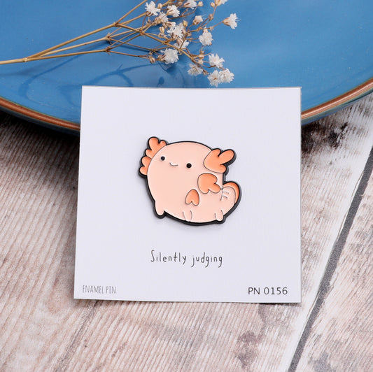 PN0156 Pink Axolotl Enamel Pin