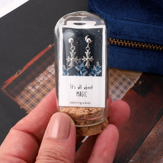 TT64021/22 Gothic flower "It's all about magic" Silver and Gold