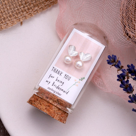 TT61013  'Bridesmaid Thank You' Pearl Earrings