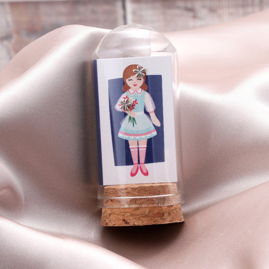 TT72028 KINFOLK Aqua Flower Girl Little flower earrings