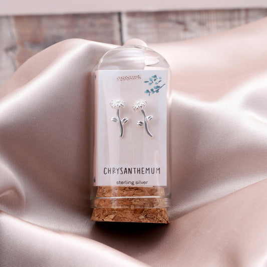 TT51011 BIRTHFLOWER in a bottle Chrysanthemum