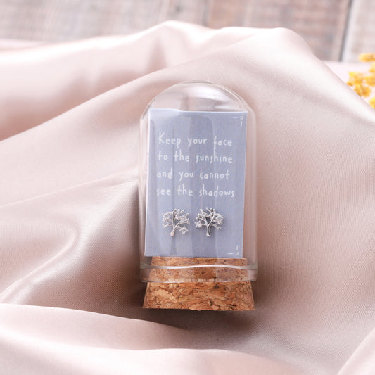 TT55066 Crystal little tree earrings