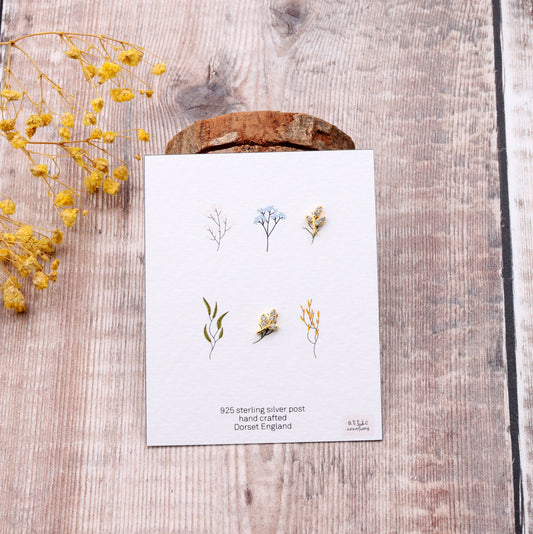 ME002 Crystal leaf earrings