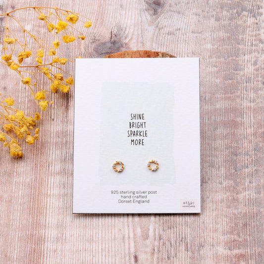 ME059 Crystal circle earrings SHINE BRIGHT