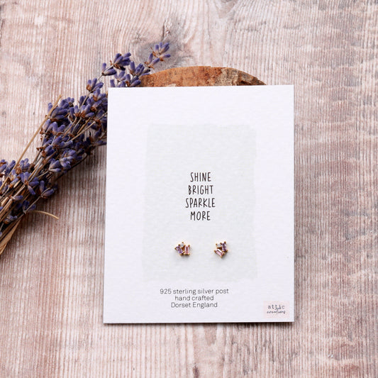 ME145/146/147 Three little gems earrings