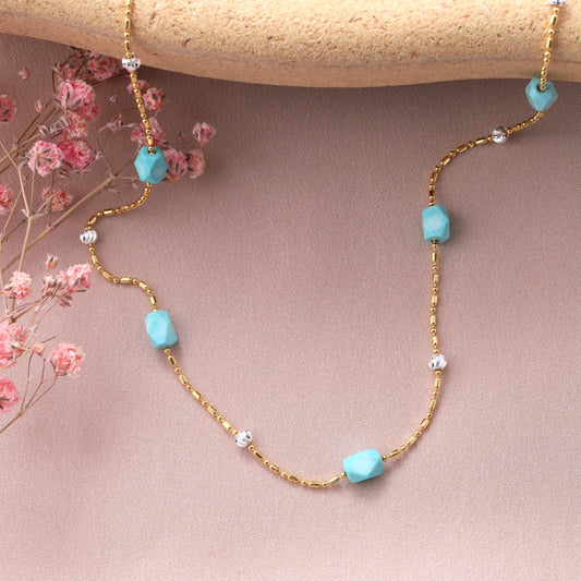 CJN008 Turquoise  stone necklace