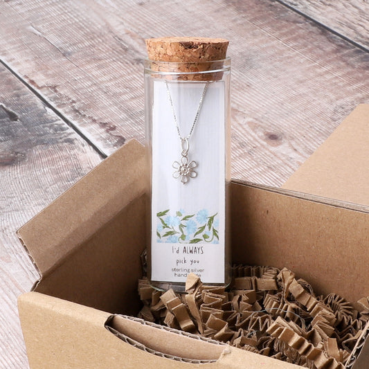 NT2020 I'd Always Pick You Wire Flower Necklace
