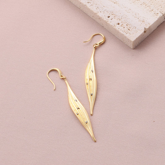 CJE008 Long leaf earring hook