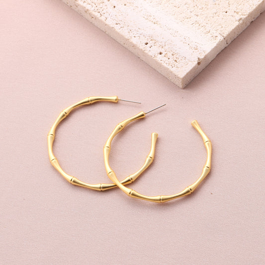 CJE004 Large bamboo knot hoop
