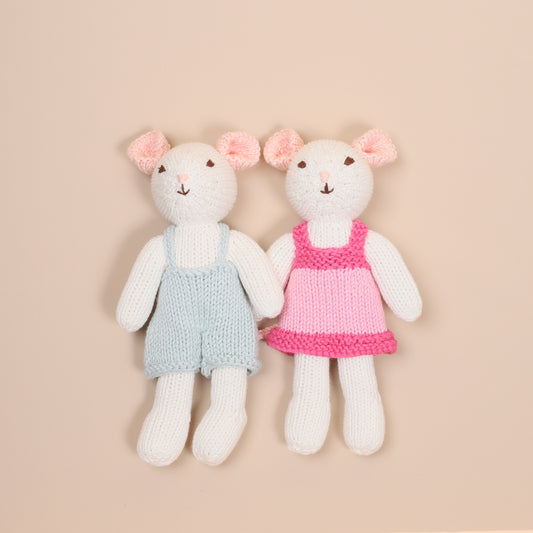 Hand Knitted Little Mice