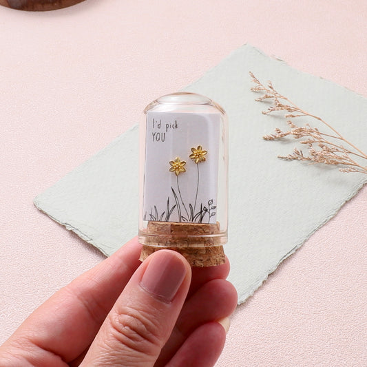 TT51087 'I'd pick you ' WILD flower /gold