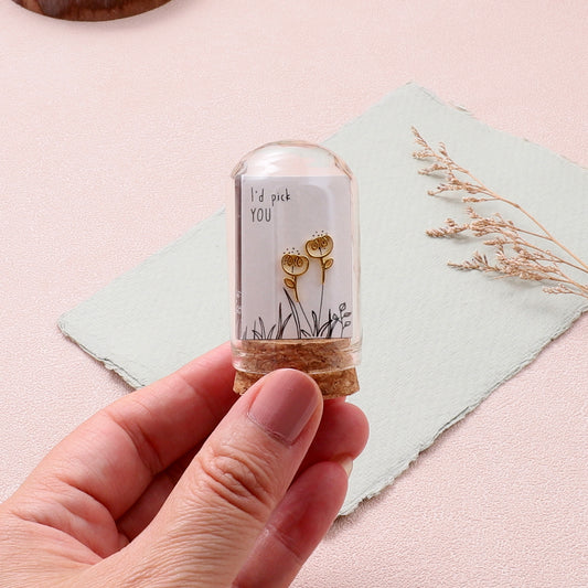 TT51204 I'D PICK YOU Hand-drawn flower earrings