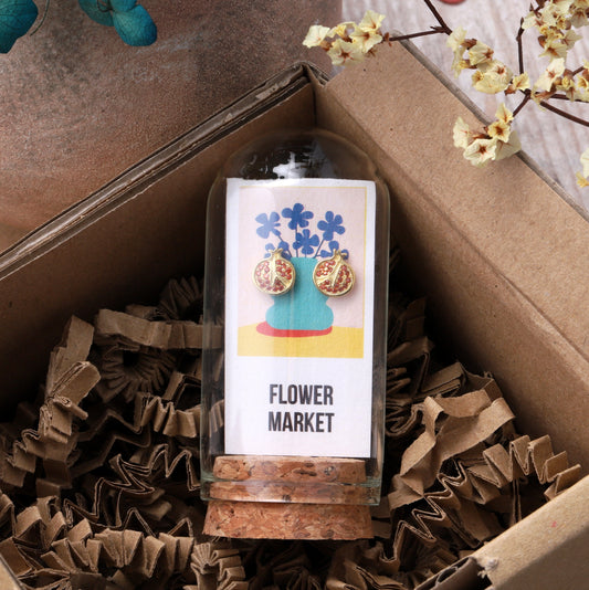 TT69031 FLOWER MARKET Pomegranate Earrings