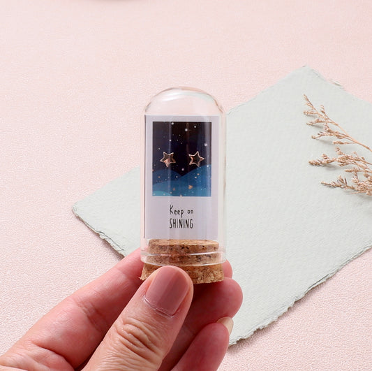 TT60042 Keep on shining mini star earrings in a bottle rose gold