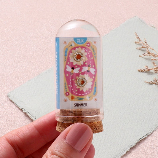 TT71050 SUMMER Shiny circle earrings